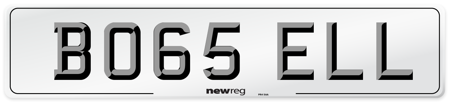 BO65 ELL Number Plate from New Reg